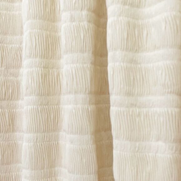 NWT Roolee Chiffon Ruffled Long Sleeve Babydoll Dress Vanilla Cream Size Medium - Picture 8 of 15